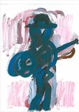 Johnny Cash Inside Of Me by Nightingale, Painting, Acrylic on paper